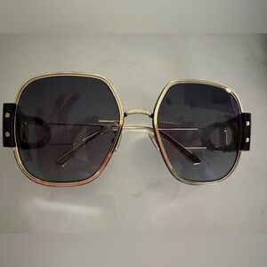 Stylish Gold and Black Sunglasses